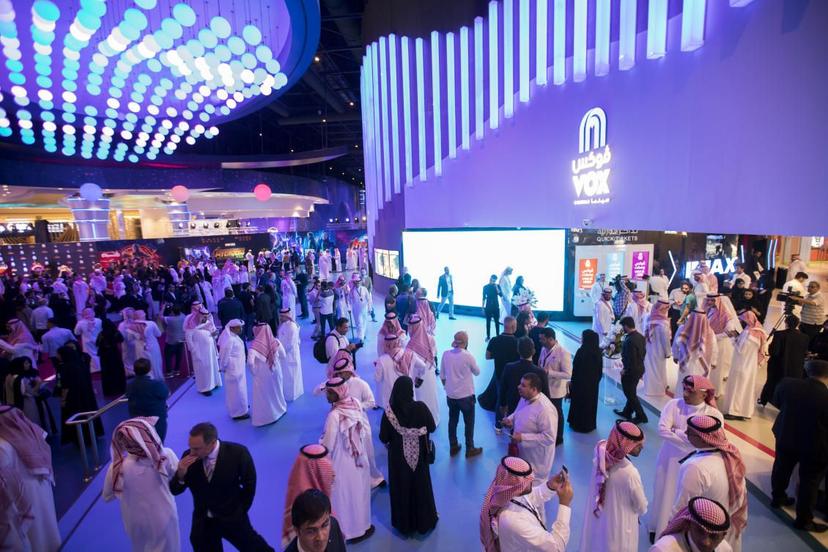 A group of attendees in a media event leveraging the growth of the media sector in Saudi Arabia